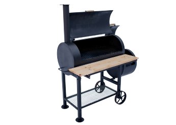 Универсальный гриль  BBQ (гриль, коптильня, мангал) с двумя трубами Универсальное барбекю  BBQ  сочетает в себе гриль, коптильню и мангал. Данная модель оснащена двумя трубами. 