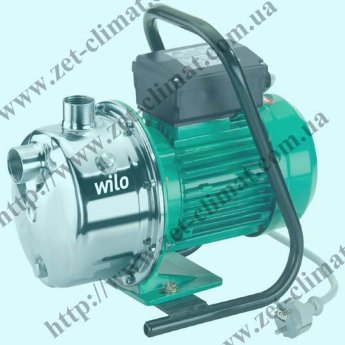Самовсасывающий насос Wilo Jet WJ Wilo Jet Расход воды: 1,7 м3, напор воды: 30м., размер: 370х190х210, вес насоса: 9,8кг.

