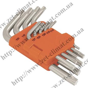 Набор ключей TORX-9 Truper torx в пластиковой кассете 9шт. Набор ключей TORX-9 Truper torx в пластиковой кассете 9шт.