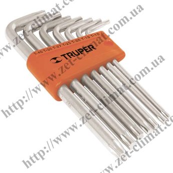 Набор ключей TORX-7L Truper torx удлиненные в пластиковой кассете 7шт. Набор ключей TORX-7L Truper torx удлиненные в пластиковой кассете 7шт.