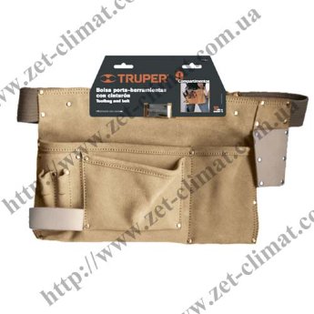 Пояс столяра Truper POCA-9 Кожа 9 карманов 390х250мм Пояс столяра Truper POCA-9 Кожа 9 карманов 390х250мм