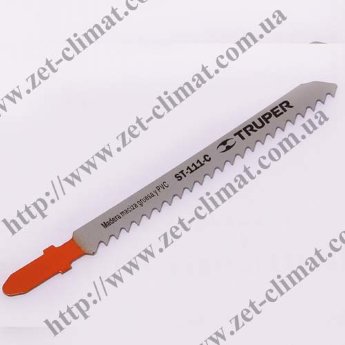 Полотно для эл. лобзика Truper ST-111-C Т-хвостовик дерево нормальный рез 8-TPI 5шт. Полотно для эл. лобзика Truper ST-111-C Т-хвостовик дерево нормальный рез 8-TPI 5шт.
