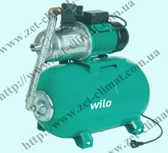 Насосная станция Wilo HMP Wilo НMP - однофазный: 0,55кВт расход воды: 2 м3, напор воды: 35м., мембранный бак: 50л, вес насоса: 26.9 кг.
