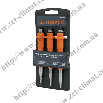 Пробойник набор Cr-V Truper PUNZ-3 3шт Пробойник набор Cr-V Truper PUNZ-3 3шт