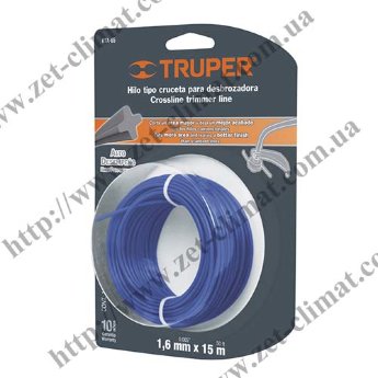 Струна для тримера Truper 1,65мм 15м Струна для тримера Truper HTA-65