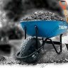 Тачка строительная Truper полеуритановым колесом 16" (ND) 130 литров - Тележка строительная Truper полеуритановым колесом 16" (FF) 80 литров