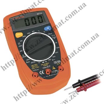 Тестер мультиметр Truper Comfort MUT-33 с подсветкой надежный мультиметр позволяющий измерять базовые электрические величины (постоянное и переменное напряжение, переменный ток, сопротивление, тест диодов на целостность) и температуру