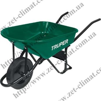 Тачка строительная Truper с усиленной пневматической шиной 14" (ND) 80 литров Тачка строительная Truper с усиленной пневматической шиной 14" (ND) 80 литров