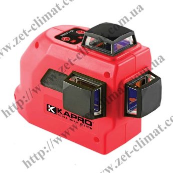 Нивелир лазерный Kapro 883 Visi-Cross 50м Внутренние работы: 20м; наружные работы - 60м (с детектором); самовыравнивание до 4 градусов уклона; три плоскости