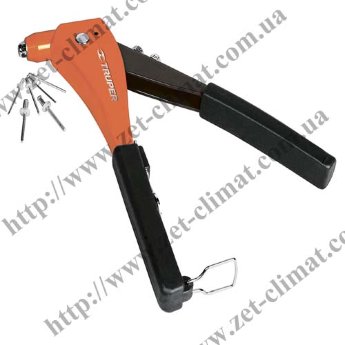 Пистолет заклепочный RE-9 Truper 3/32", 1/8", 5/32", 3/16" 230мм Пистолет заклепочный RE-9 Truper 3/32", 1/8", 5/32", 3/16" длина 230 мм